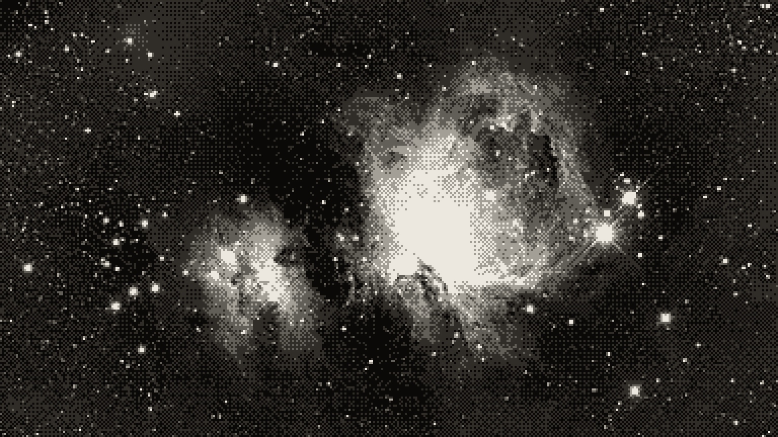 A nebula surrounded by stars in the night sky